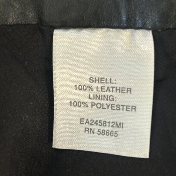 Classiques Entier Black Glove Soft Leather Pencil Straight Skirt Size 4 - Picture 3 of 6